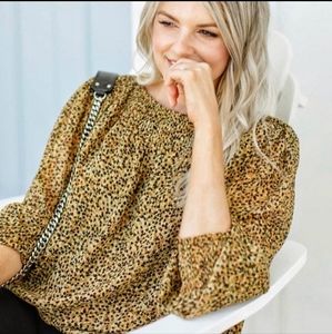 TEXTILE Elizabeth and James leopard blouse